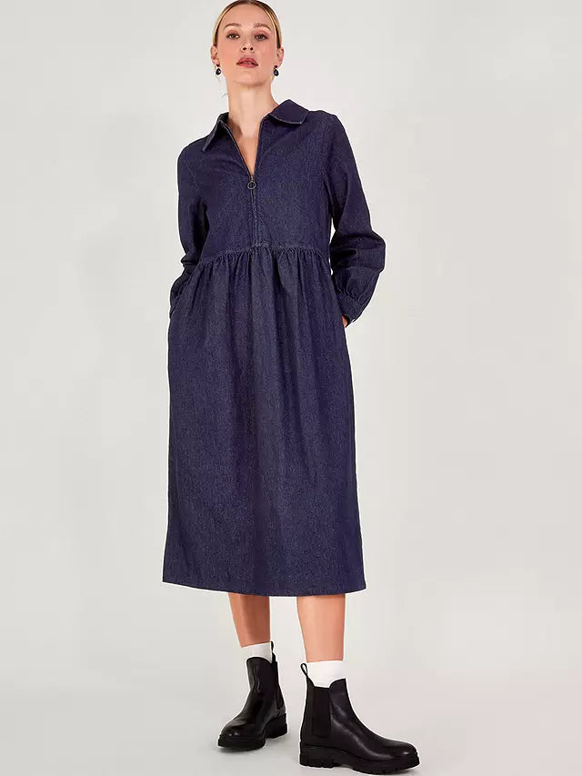 Monsoon Alana Denim Dress S