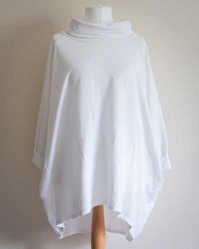 Cream Callie Roll neck top