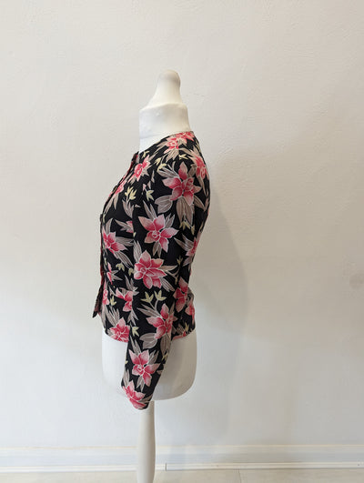 Eastex Blazer – Pink and Black Floral 10