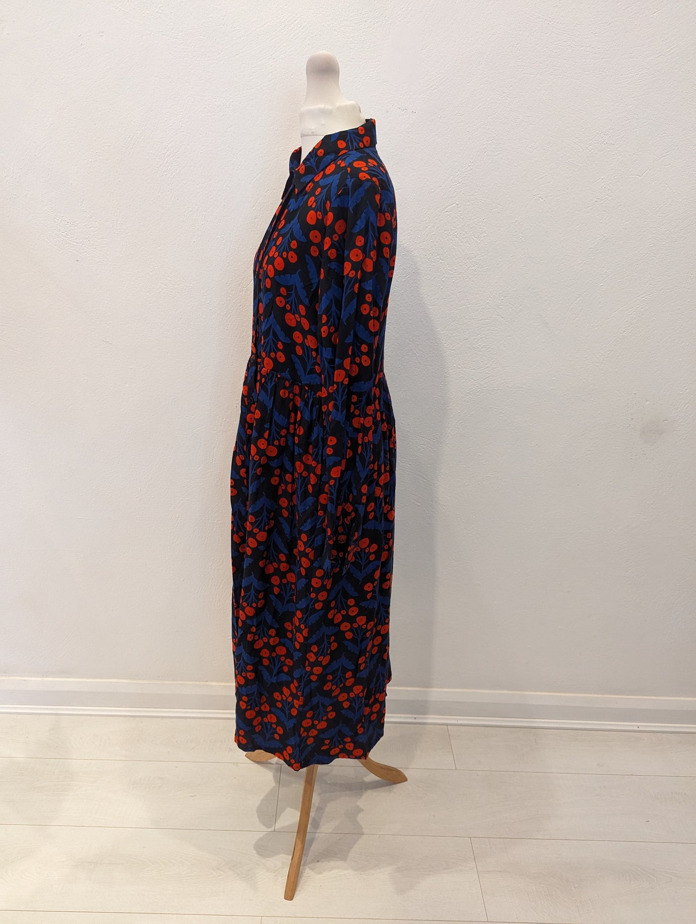 Compania Fantastica Blue Print Dress S