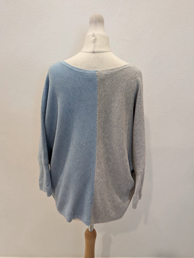 Phase Eight Blue/Grey Knitted top S