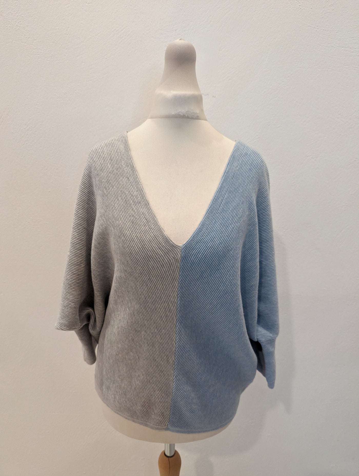Phase Eight Blue/Grey Knitted top S