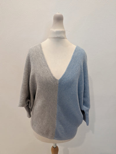 Phase Eight Blue/Grey Knitted top S