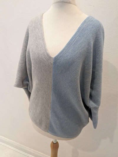Phase Eight Blue/Grey Knitted top S
