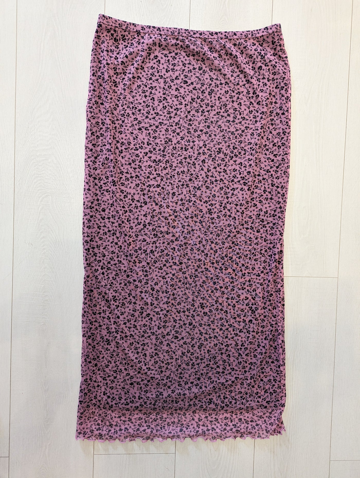 Monki Pink maxi skirt L