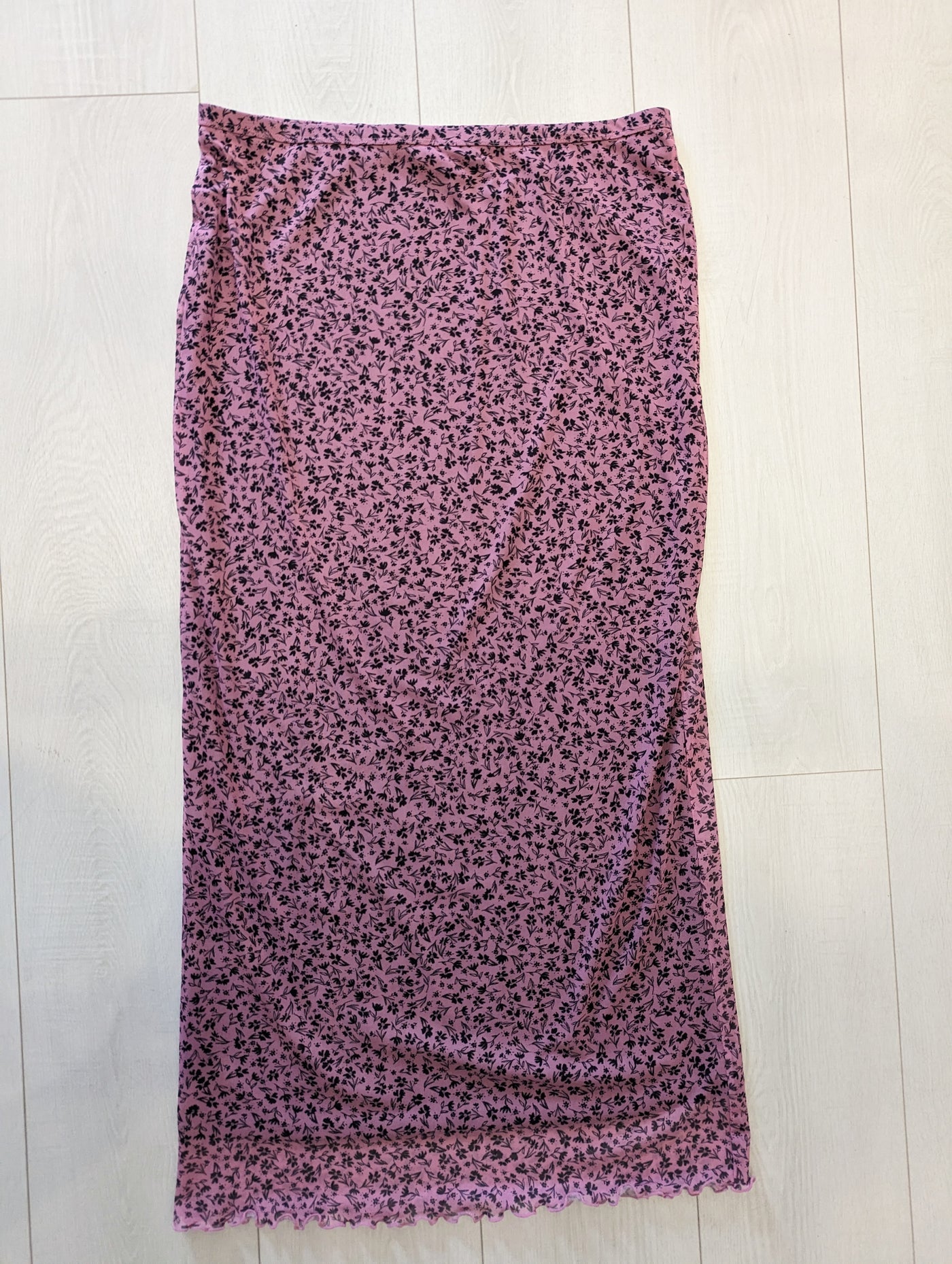 Monki Pink maxi skirt L