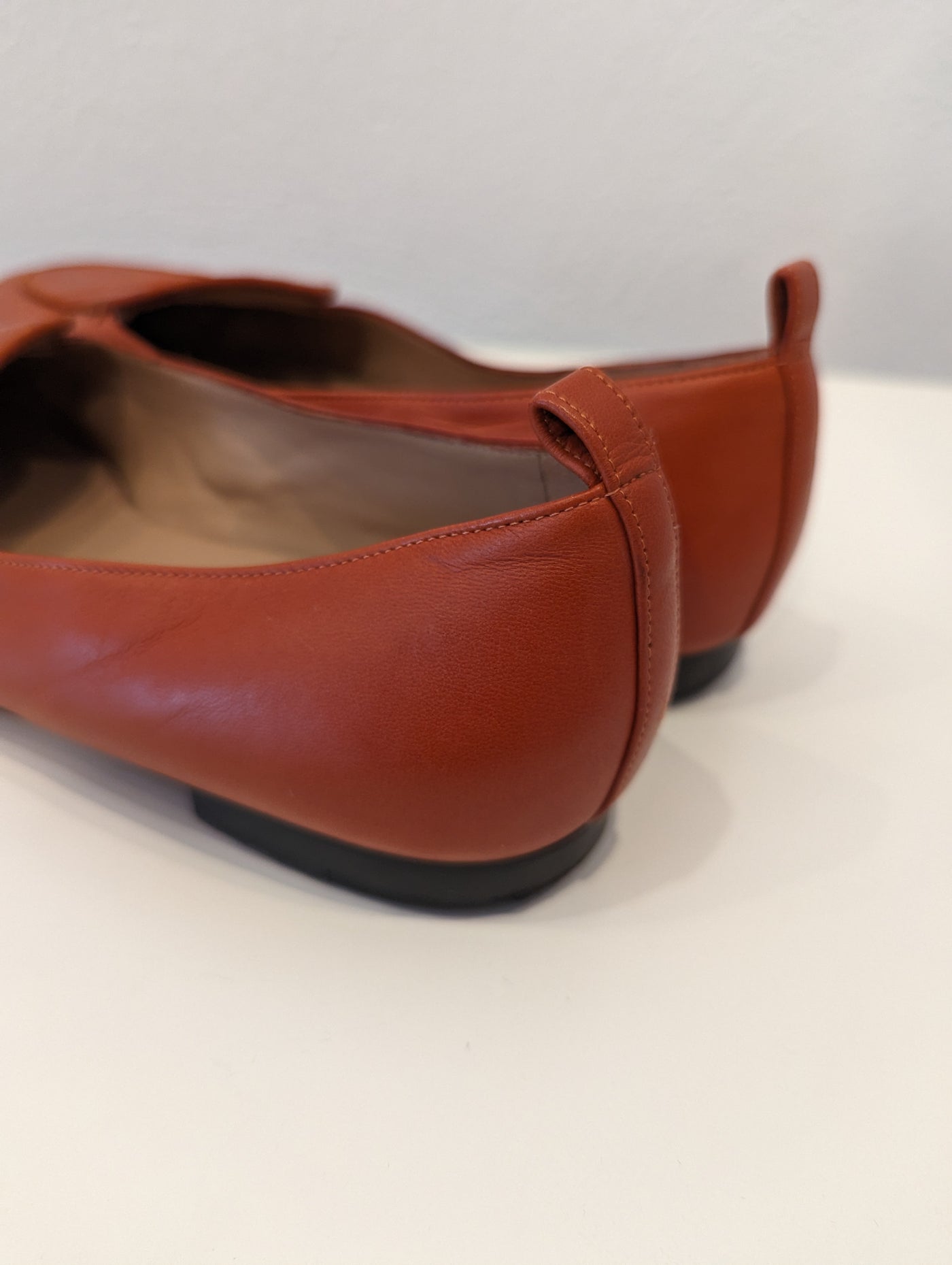 Dear Frances Cruise Loafers Burnt Red Size 4.5