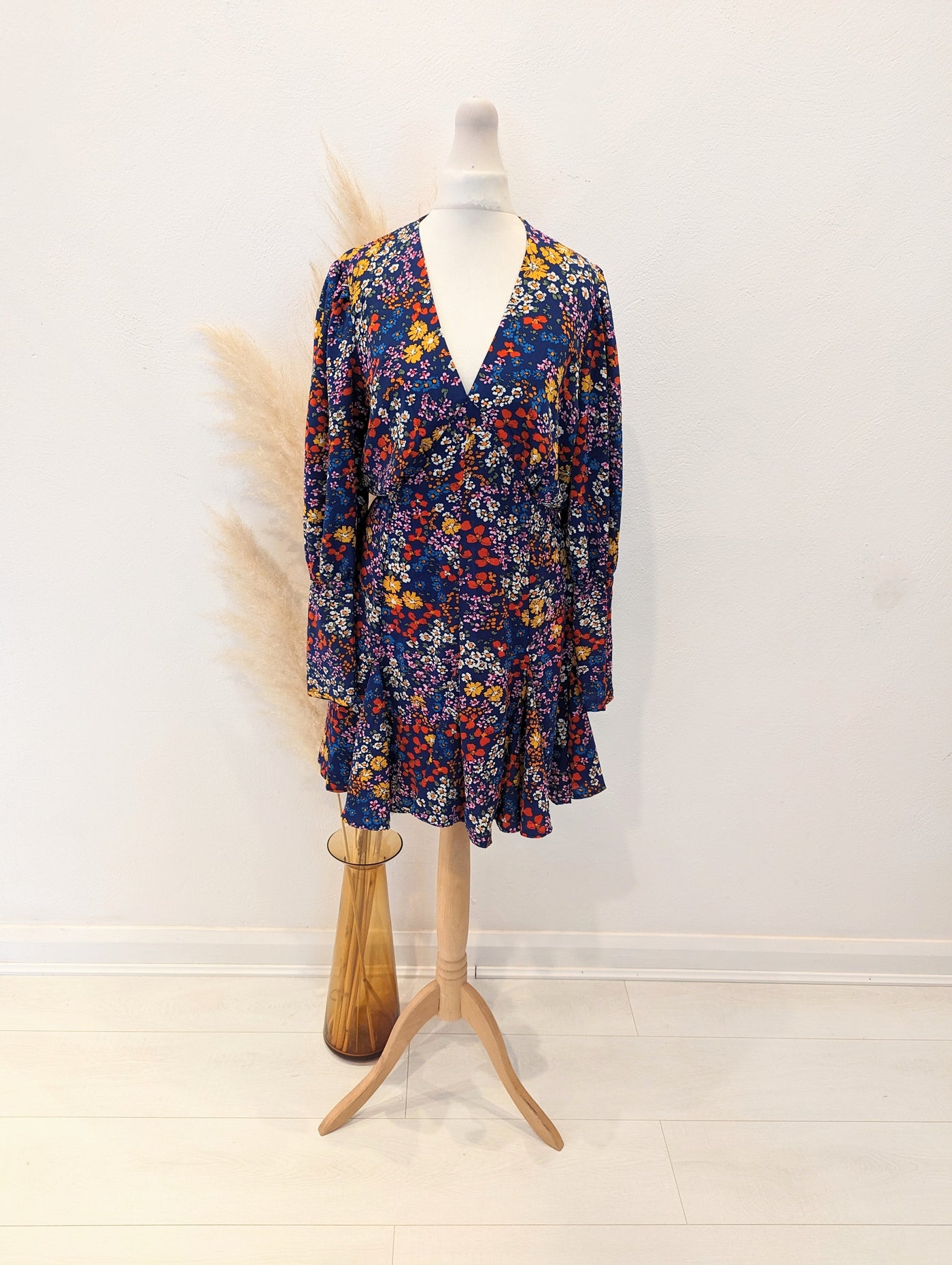 AX Paris Navy Floral Dress 10