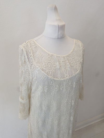 Principles White Lace Dress 18 NWT RRP £110