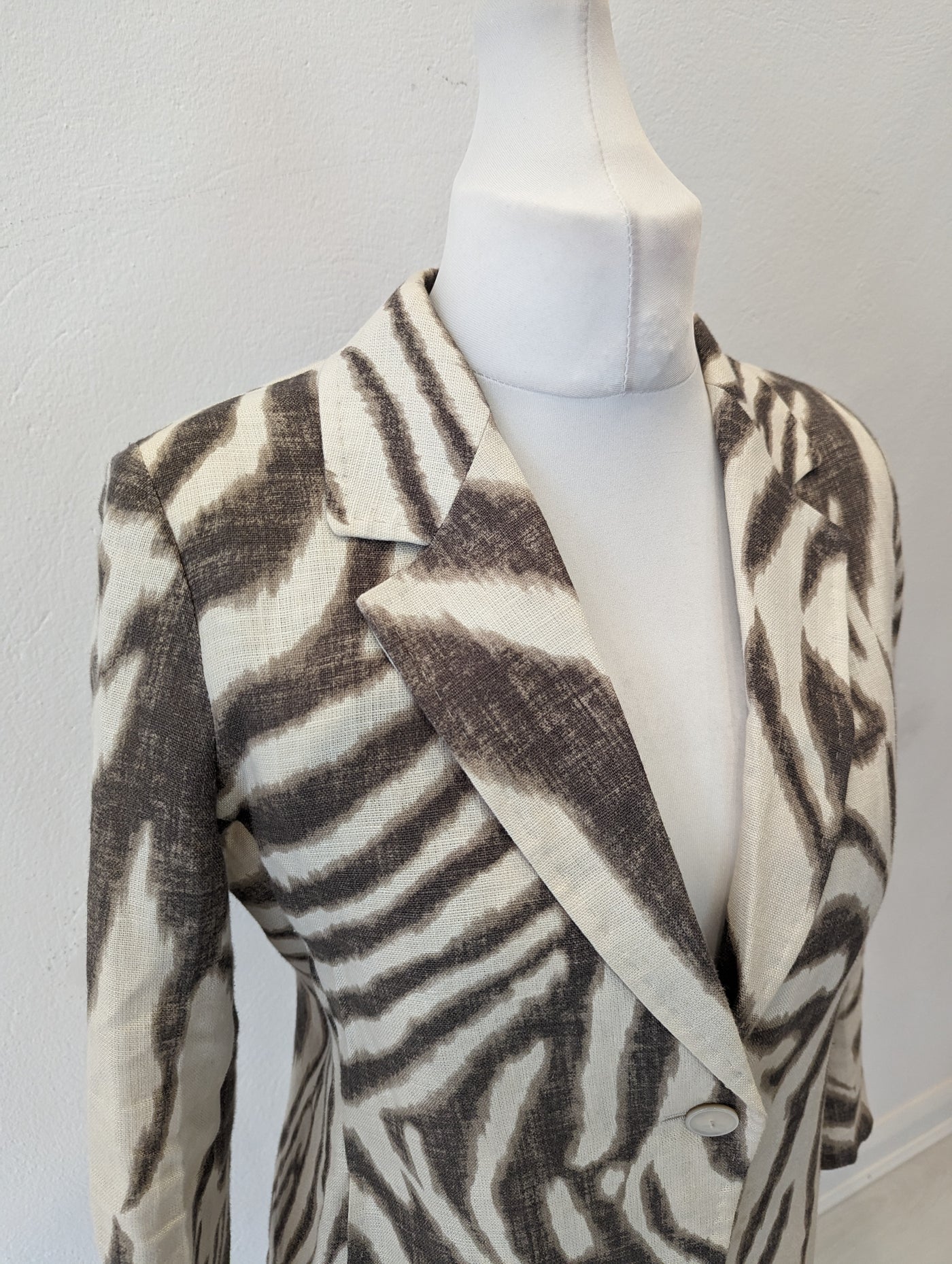 Max Mara Animal Linen Jacket 12