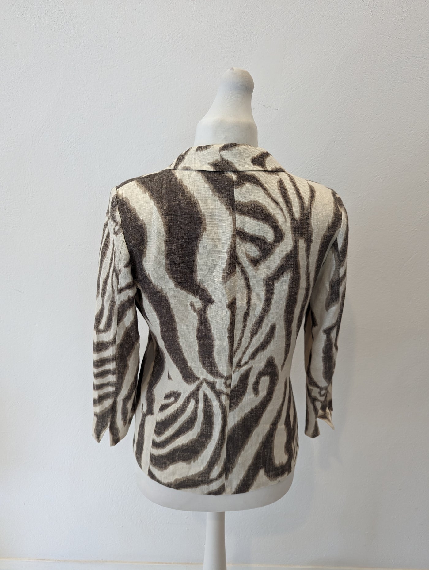 Max Mara Animal Linen Jacket 12