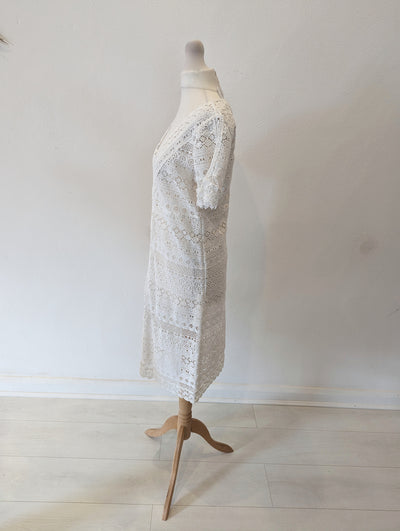 Weekend Max Mara White Lace Dress 10