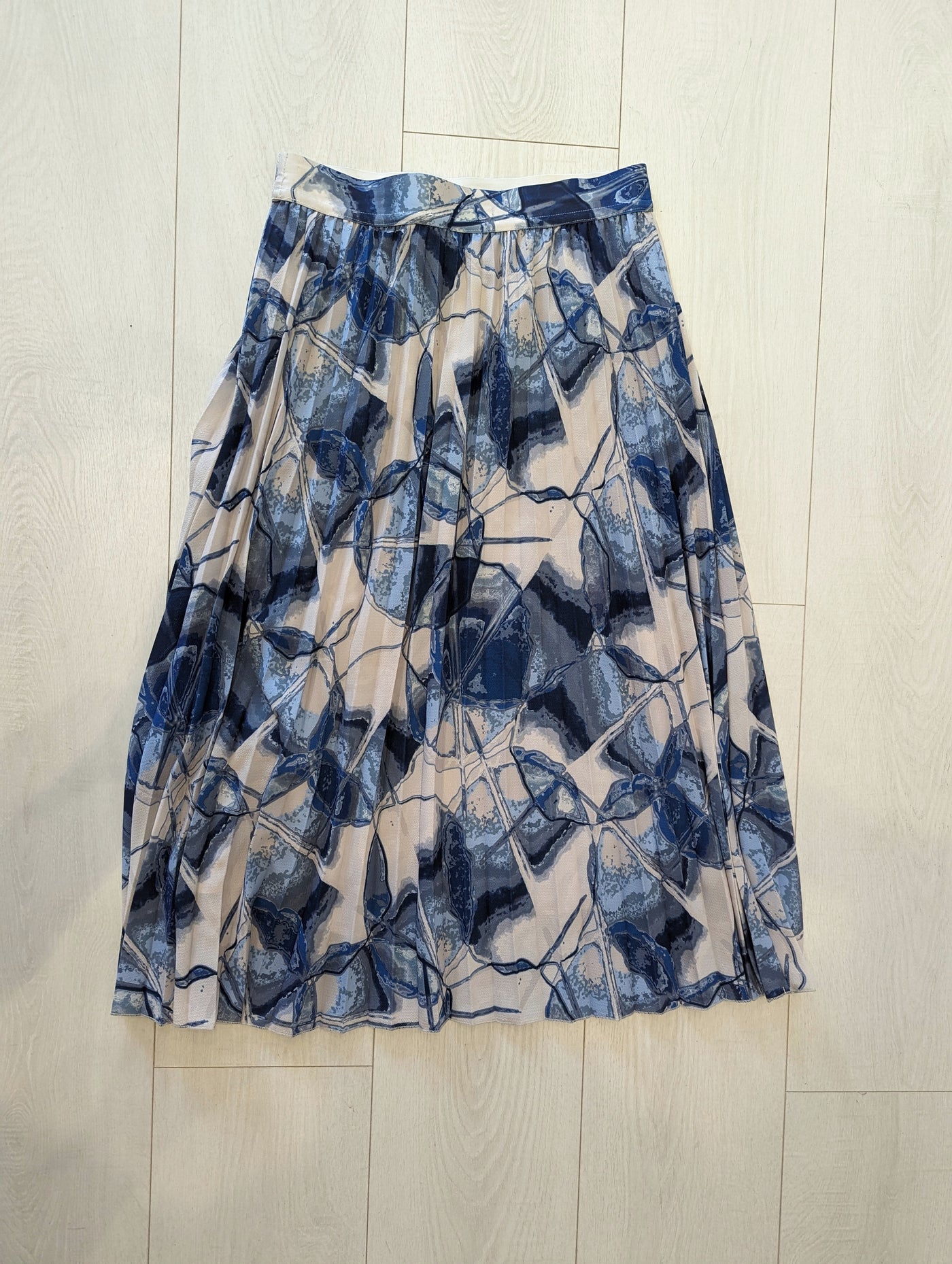 Adolfodominguez Blue Print Skirt 36