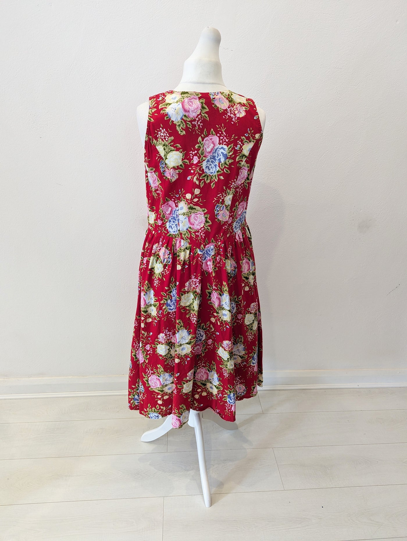 Citillites Dress Red Floral Print Dress 14