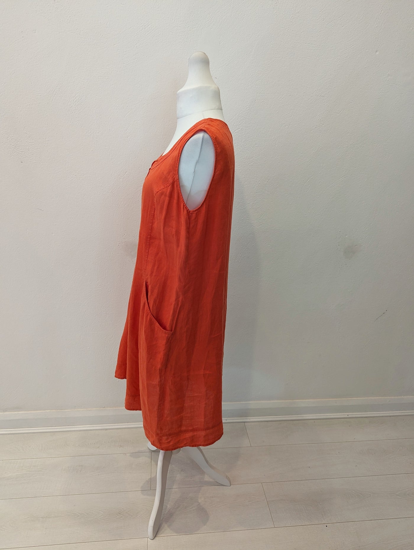 East Orange Linen Smock Dress Size 16