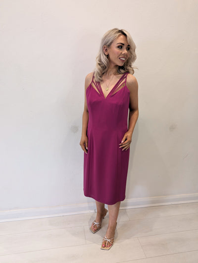 Frank Usher’ Deep pink cocktail dress - size 14