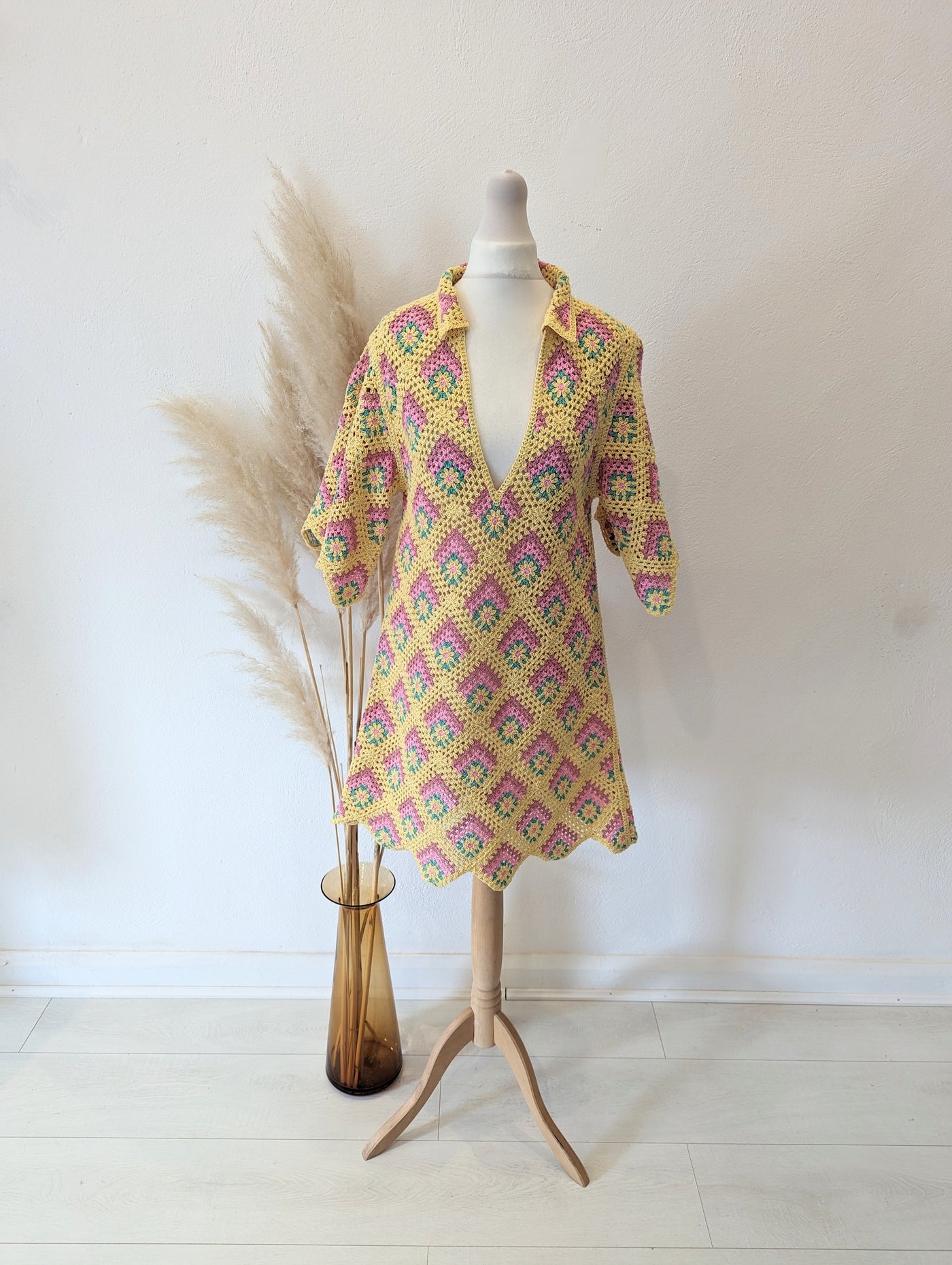 Zara Multi Crochet Dress Size Medium NWT RRP £79
