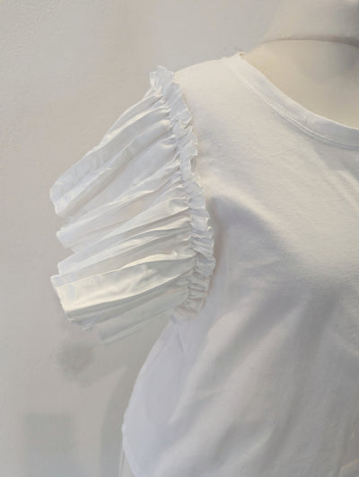 Zara Frill Sleeve T Size Medium