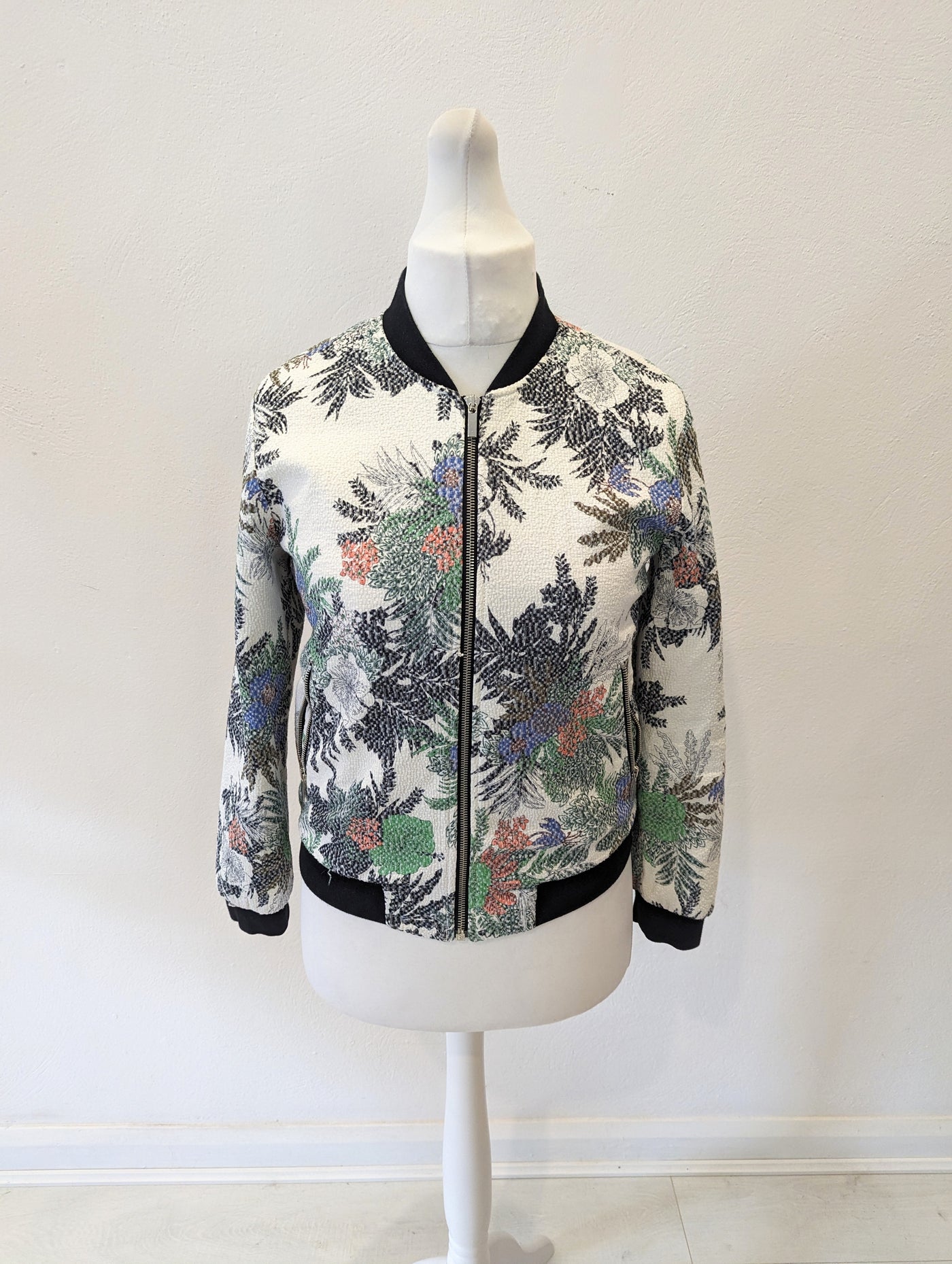 Zara Print Bomber Jacket S