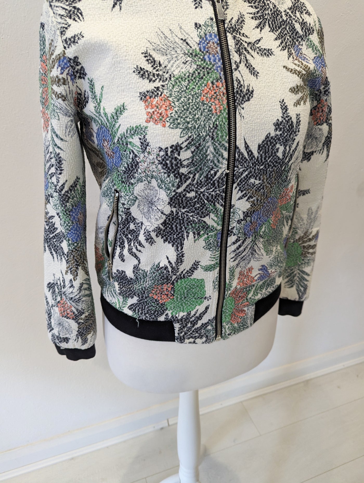 Zara Print Bomber Jacket S