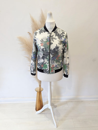 Zara Print Bomber Jacket S