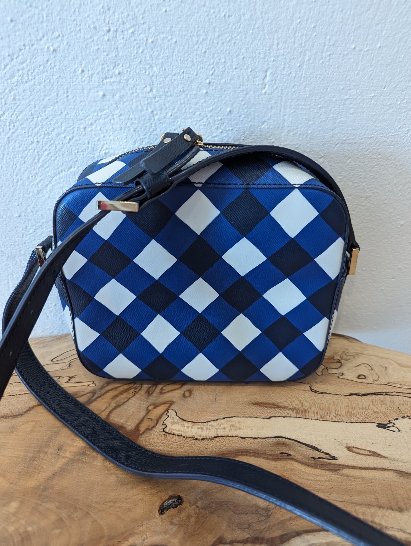 Kate Spade Blue Check Bag