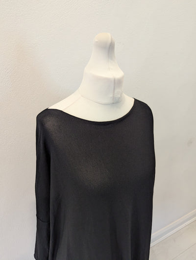 Annette Gortz Black Tunic Top M/L