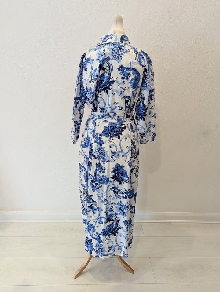 Zara Blue/White Shirt Dress S