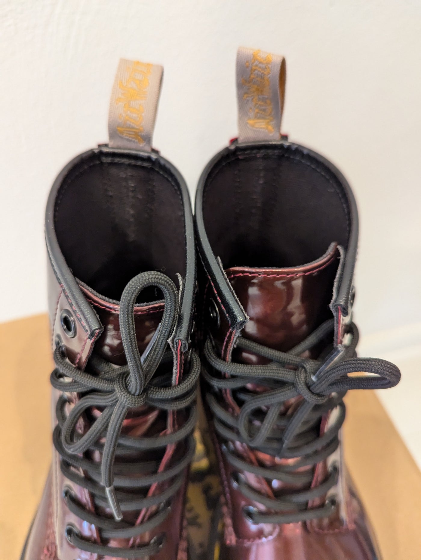 Dr Martens 1460 Vegan Oxblood Chrome 4