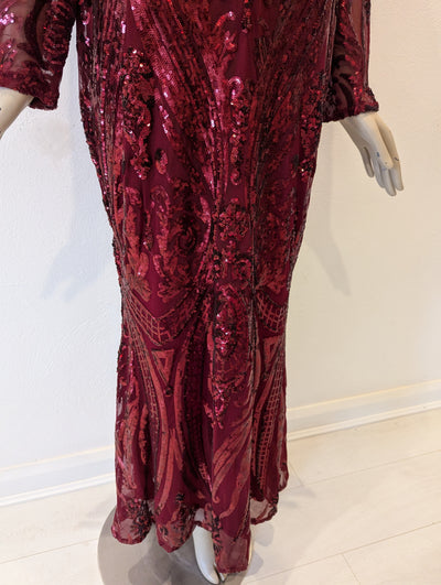 Goddiva Red Sequin Maxi 14/16