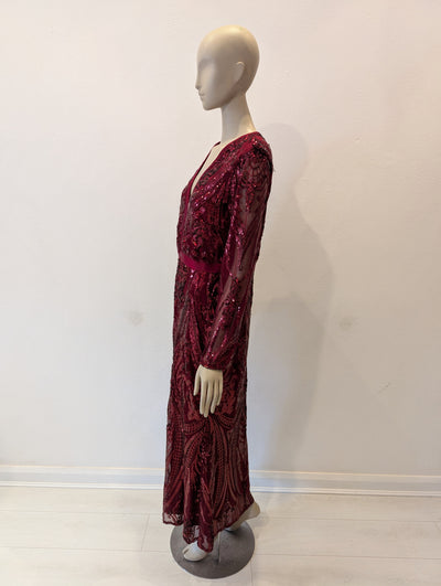 Goddiva Red Sequin Maxi 14/16