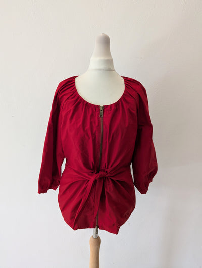 DKNY Red Zip Front Top 8