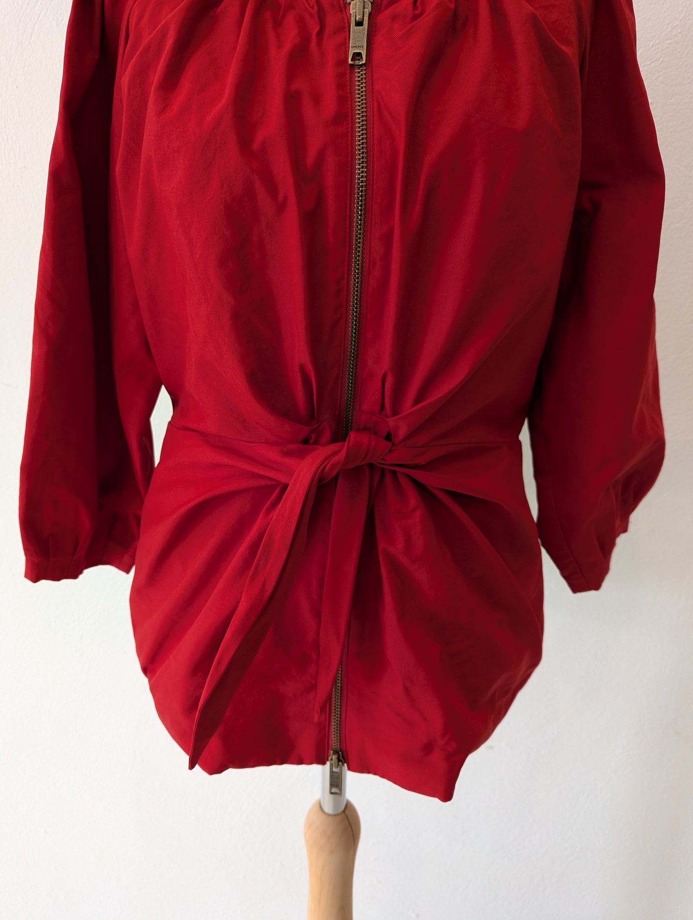 DKNY Red Zip Front Top 8