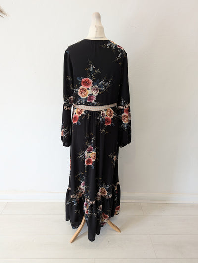 Mandi Black Floral Maxi 8