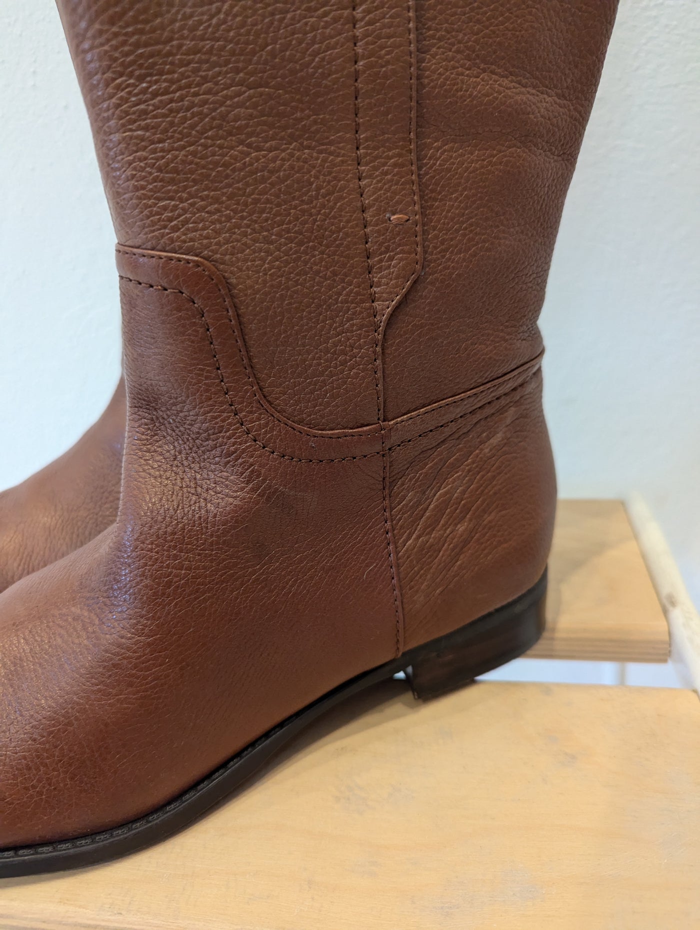 Nine West Brown Leather Knee Boot Size 5.5