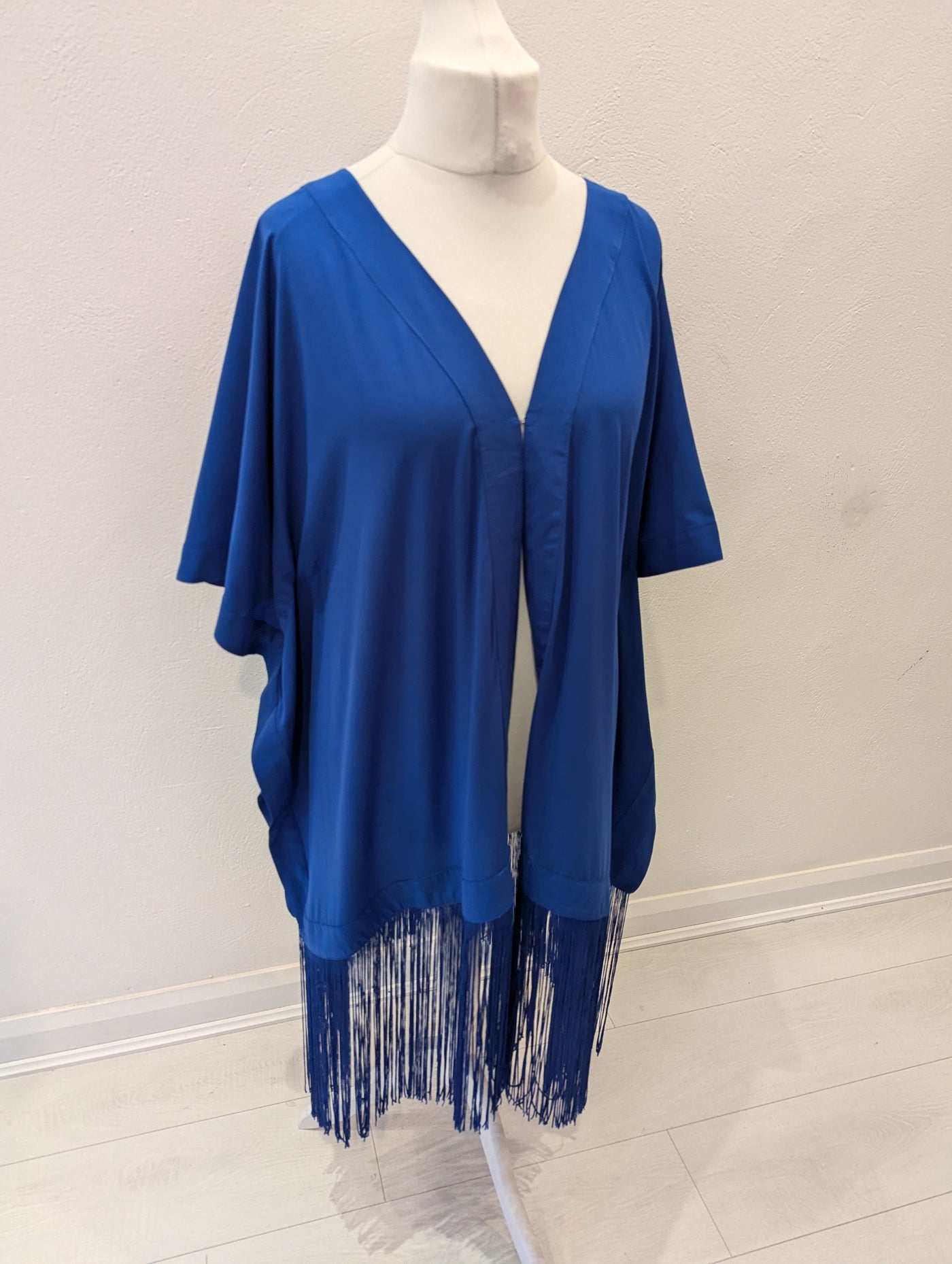 Celeb Boutique Blue Fringed Coverup