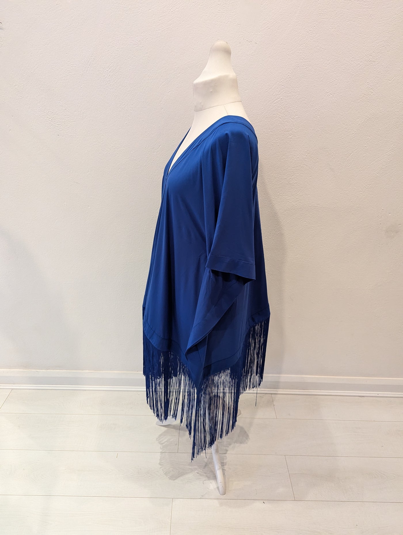 Celeb Boutique Blue Fringed Coverup