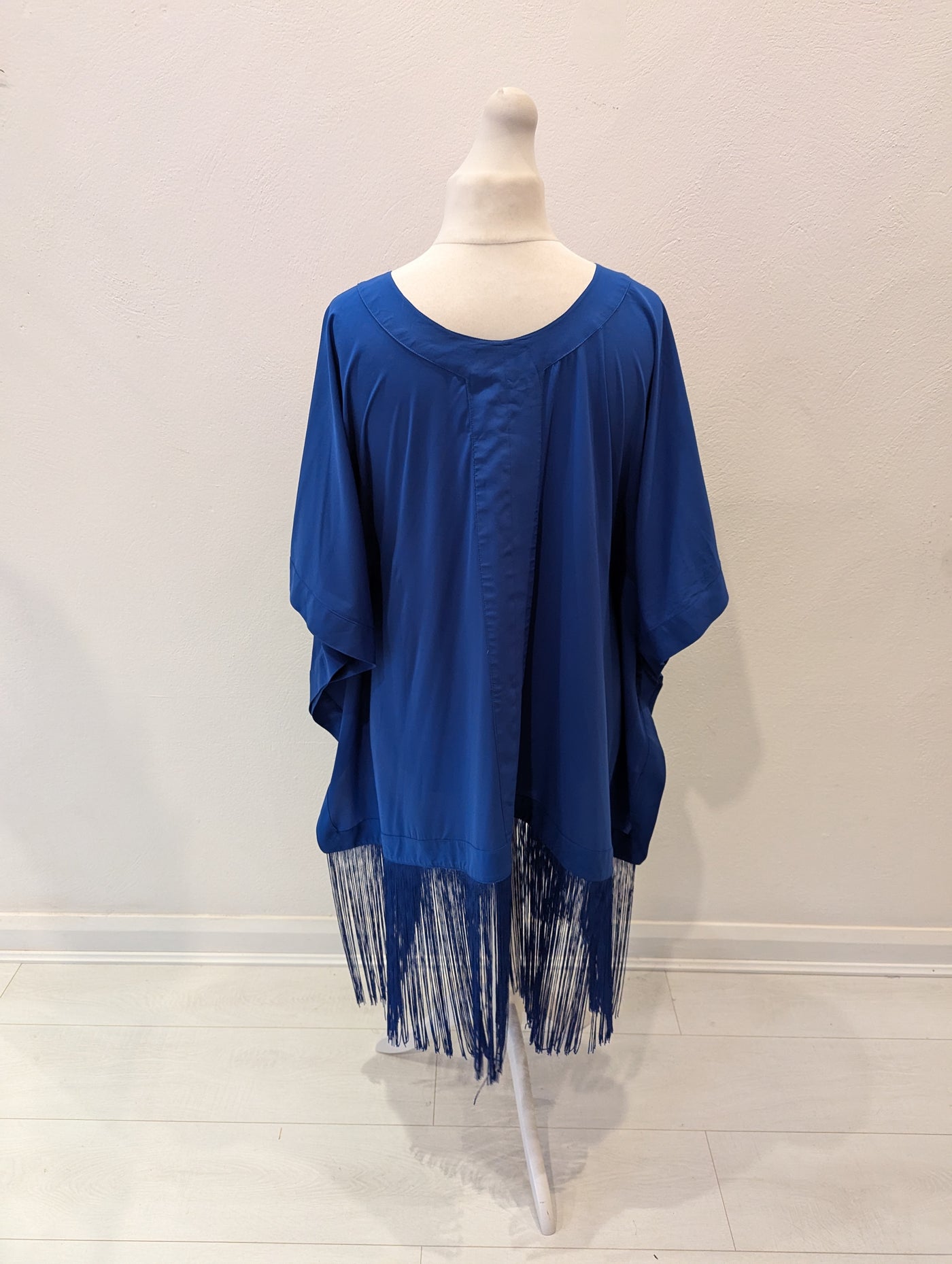 Celeb Boutique Blue Fringed Coverup