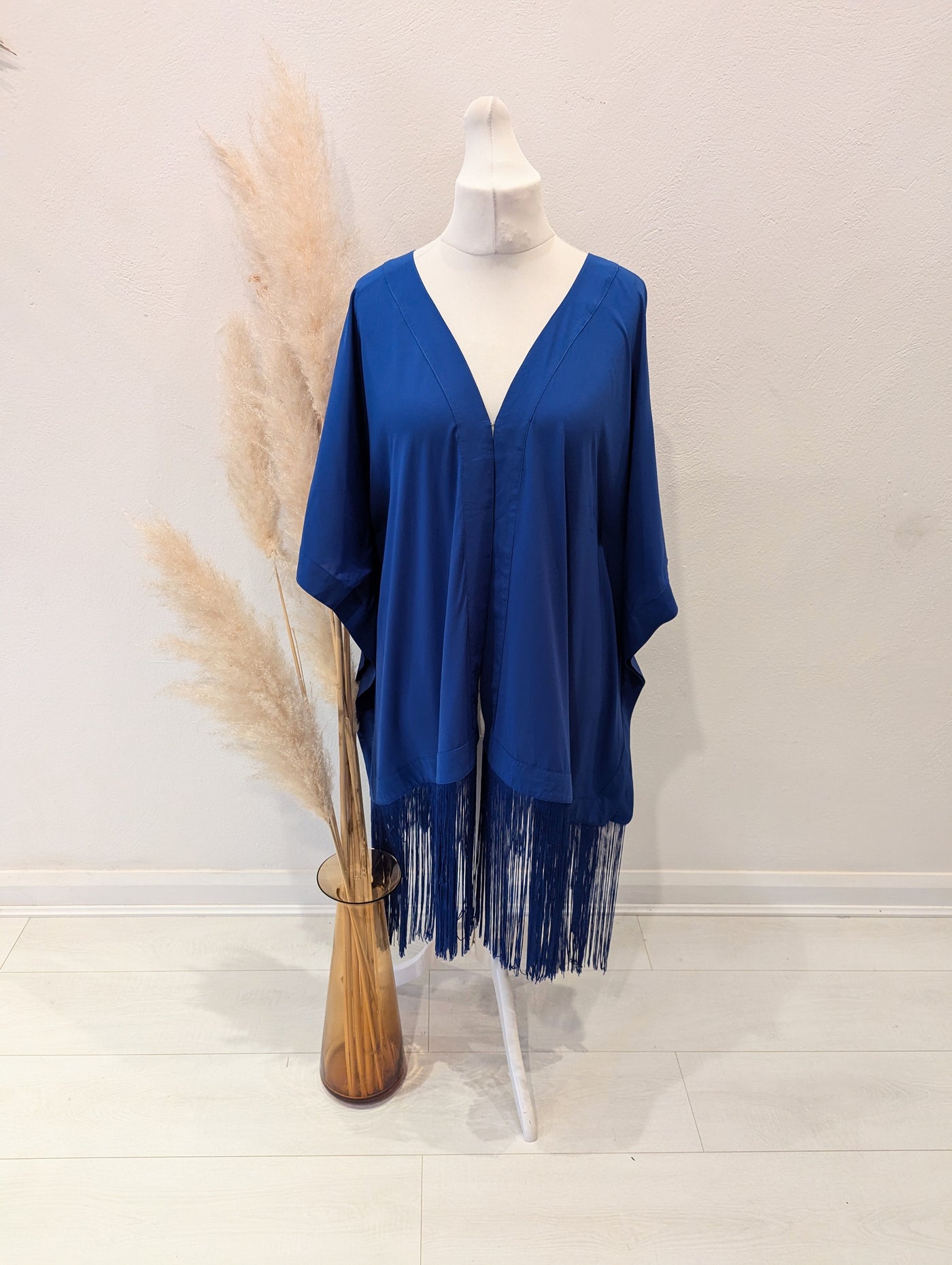 Celeb Boutique Blue Fringed Coverup