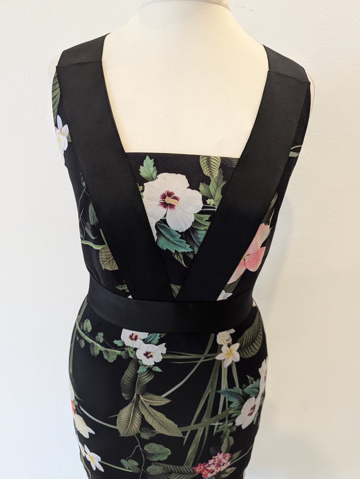 Ted Baker Black Floral dress 1