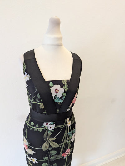 Ted Baker Black Floral dress 1