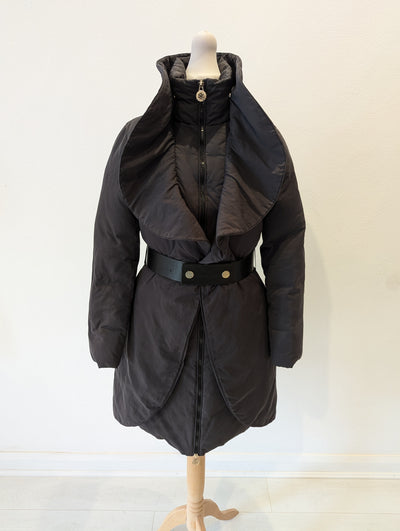 Elisabetta Franchi Charcoal Puffa Coat 40