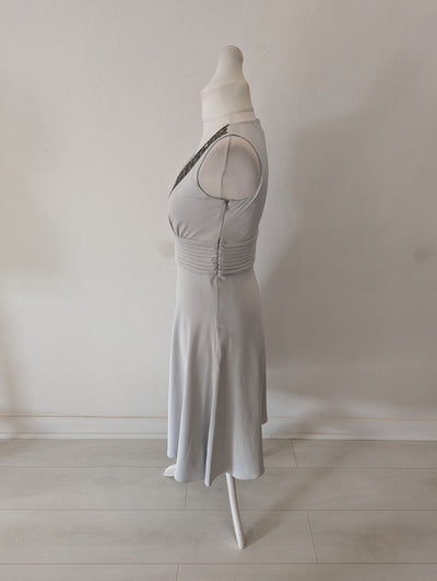 Enchanted x Ann Louise Roswald Grey satin Dess 12