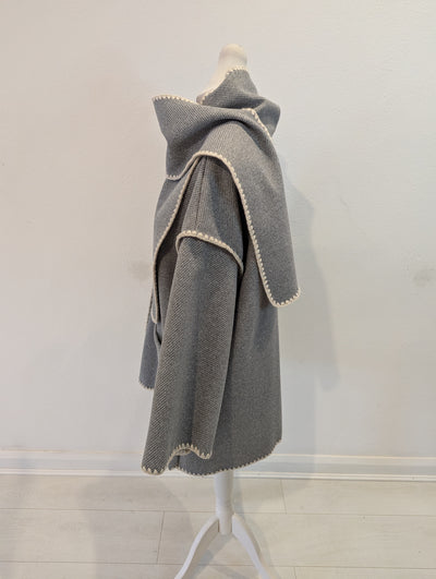 Totes scarf jacket in grey