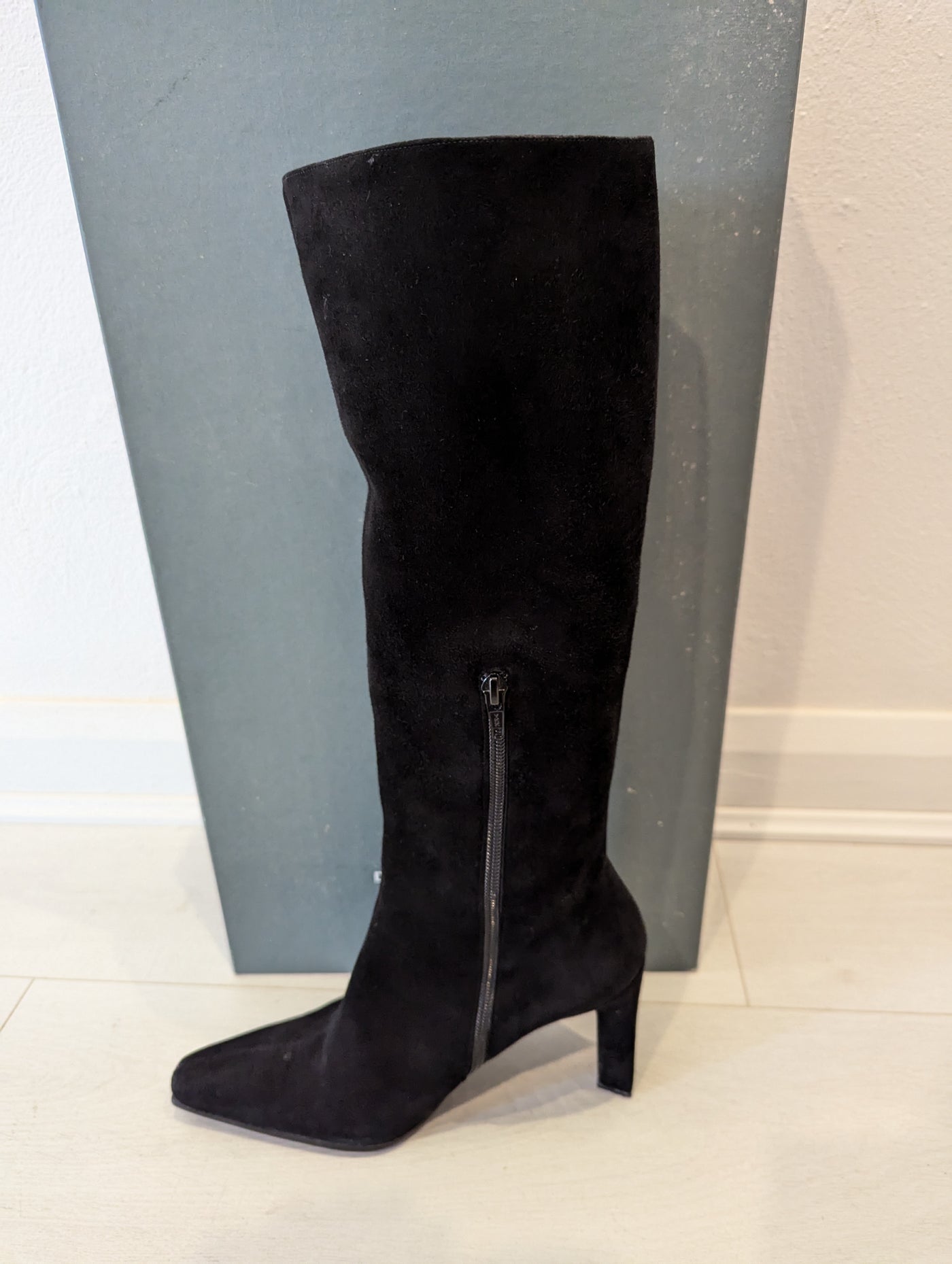 Di Sandro Black Suede Boots 5.5