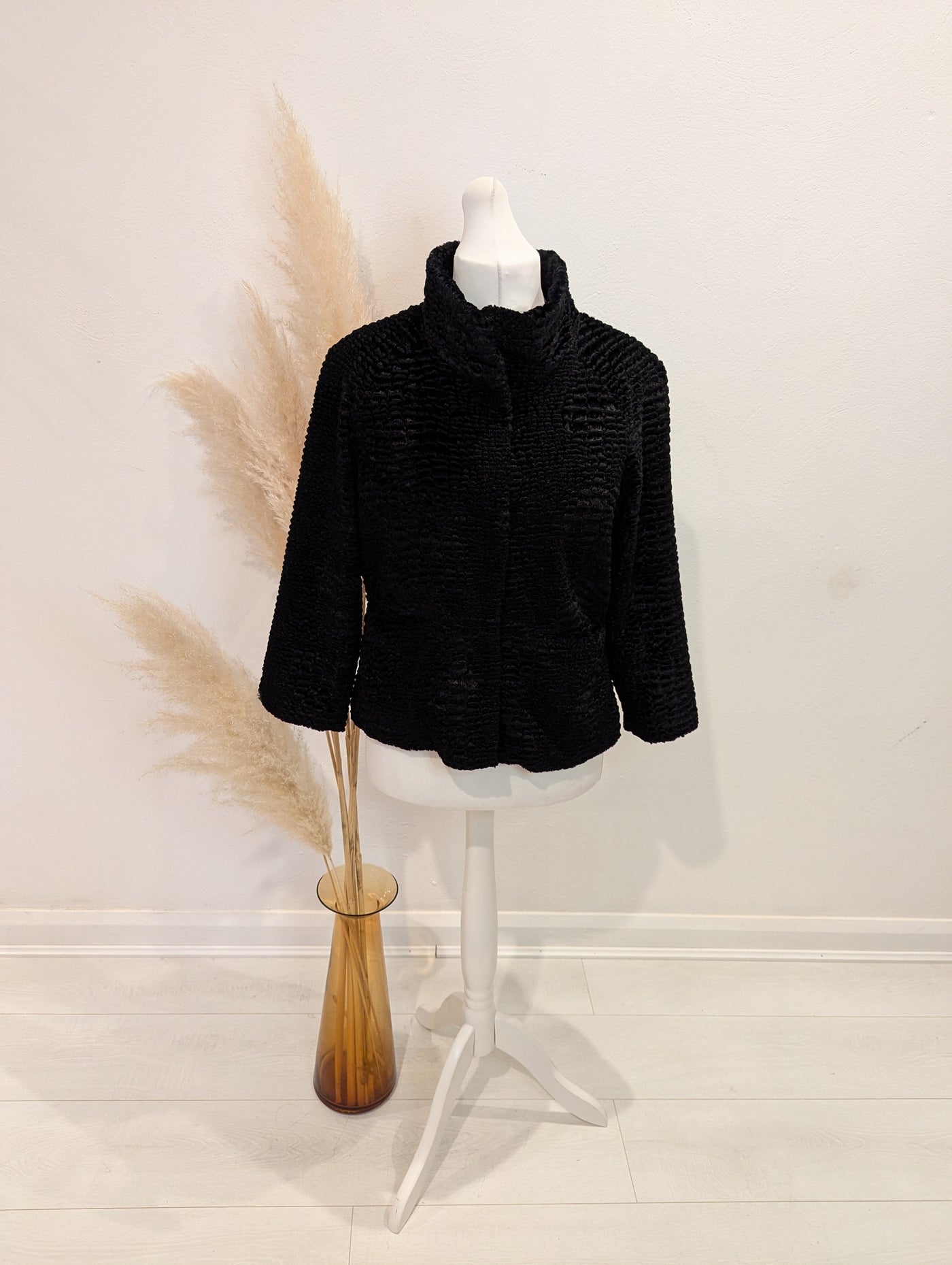 Madeleine Black Chenille Jacket 14