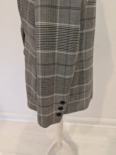 Mint Velvet Grey Check Blazer Size 14 NWT RRP £159