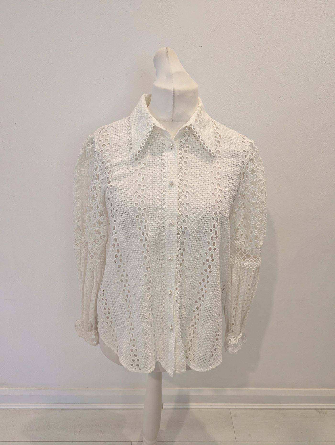 River Island White Blouse Size 14 NWT RRP £40