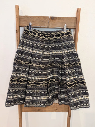 Weekend MaxMara 'Eolie' Black Print Skirt 6