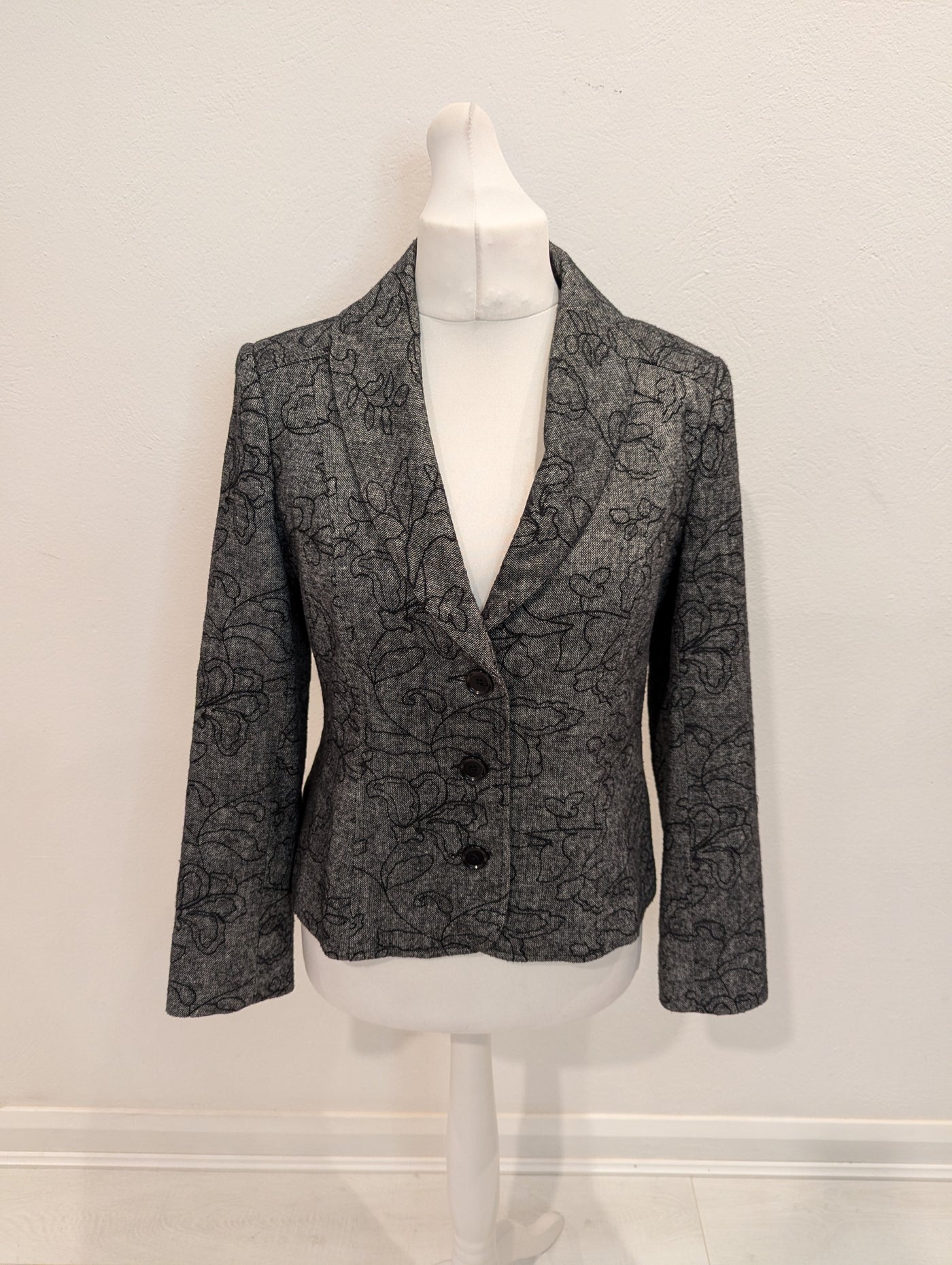 First Ave Grey Print Jacket 14